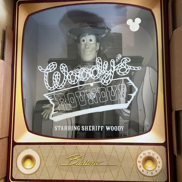 TOY STORY SINGING TALKING WOODY DOLL 500 PCS LTD . STILL WORKS D23 2019 - Picture 3 of 6